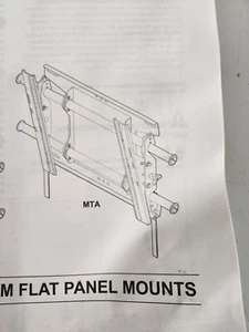 Chief MTA Medium Tilt Wall Mount Single or Two Stud Wall Mount Black New - Picture 1 of 7