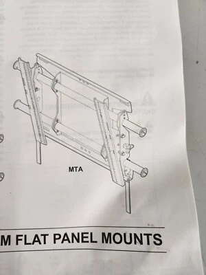 Chief MTA Medium Tilt Wall Mount Single or Two Stud Wall Mount Black New - Image 1 of 4