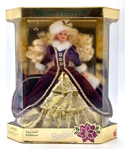 1996 Happy Holidays Barbie Puppe - Blonde / Special Edition, Mattel 15646 / Ovp - Bild 1 von 8