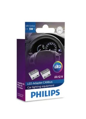 Juego de 2 adaptadores LED PHILIPS CANbus 12V 5W Foto 1 de 2