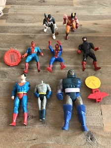 Vintage 1984 Spider-Man + Other 80’s DC Batman Marvel Comics Action Figures LOT - Picture 1 of 11