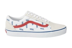 Men's Vans Old Skool Logo white trainers 44 - Picture 1 of 4