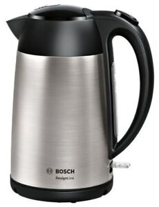 Bosch TWK3P420 DesignLine 1,7 l Wasserkocher 2400 W  Schwarz, Edelstahl