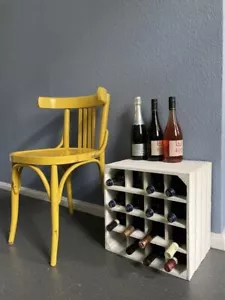 Weinregal 16er weiss Abstellregal Weingestell Fächer Flaschenregal Weinschrank F - Bild 1 von 5