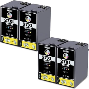 4 cartuchos de tinta negros XL para reemplazar Epson T2711 (27XL) no fabricante de equipos originales / compatibles - Imagen 1 de 1