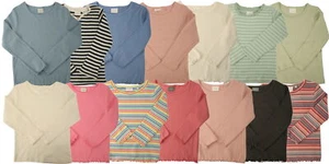 Ex-Store Girls Long Sleeved Round Neck Top T-Shirt - Picture 1 of 19