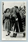 RPPC, HER MAJESTY ARRIVES AT CITY HALL, BELFAST 1953, C. RICHTER, REAL PHOTO