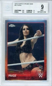 Paige (Saraya) RC BGS 9+: 2015 Topps Chrome WWE Rookie Card - Picture 1 of 2