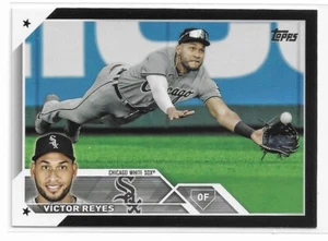 2023 Topps Series 2 [ Black Parallel ] Victor Reyes #631 Serial 20/72 White Sox - Picture 1 of 1