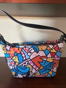 Donald J. Pliner Colorful Handbag Romero Britto Collab - Picture 1 of 4