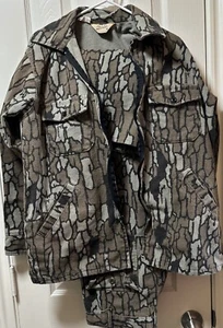 Vintage Cabela's Rebark Medium Hunting Jacket Pants 34x32 Medium USA Made Camo - Picture 1 of 7