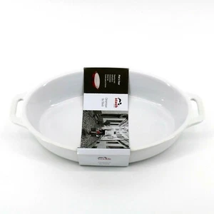 Staub weiß oval Keramik Röstschale, 1,1 Quart (9"" x 6"") - NEU mit Etikett - Bild 1 von 8