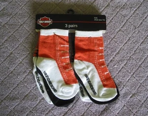 Harley Davidson Boys Kids Socks 7/8 - Picture 1 of 3