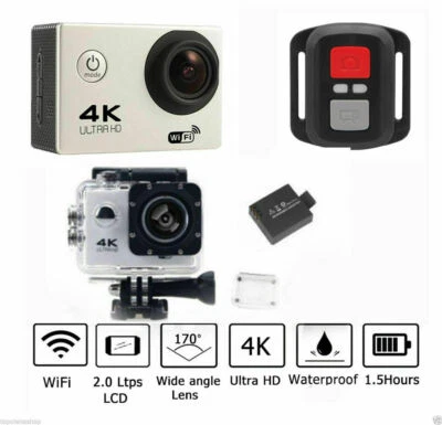 TELECAMERA PRO CAM 4K SPORT WIFI ACTION ULTRA HD 16MP VIDEOCAMERA SUBACQUEA - Immagine 1 di 4