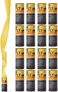 16pcs Fly Catcher Insect Trap Killer Bug Flies Wasp Sticky Paper Glue Roll Tape - Picture 1 of 9
