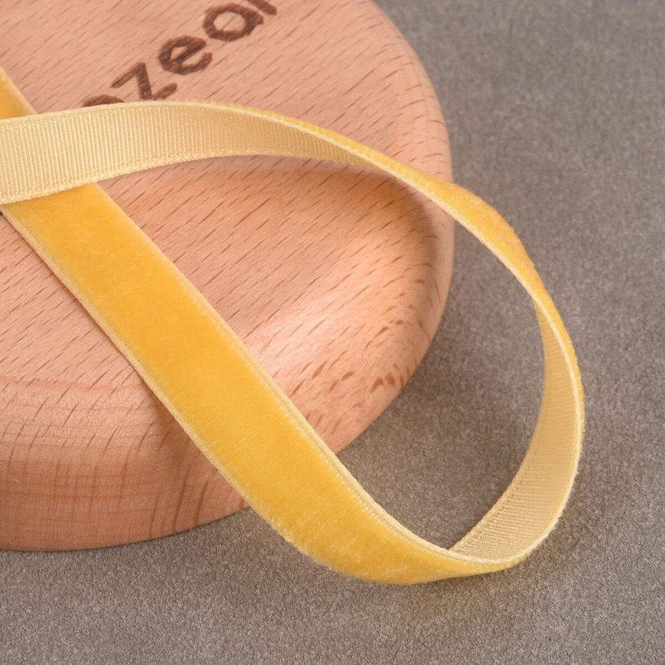 Lote de 10 yardas 3/8" (10 mm) cinta de terciopelo flocada costura recorte banda decoración hágalo usted mismo Foto 1 de 4