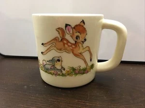 Disney handbemalte Bambi und Klopfer Tasse, süße Vintage Kaffeetasse - Bild 1 von 7
