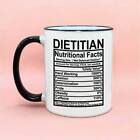 Dietitian Nutritional Facts Coffee Mug Dietitian Gift Idea Ceramic Accent Mug