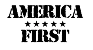 Pair America First Decal - Patriotic USA Trump Sticker Many Sizes and Colors - Picture 1 of 16