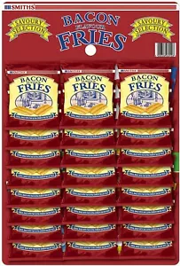 Smiths Bacon Fries x 24 Packets on Hanging Card - Picture 1 of 1