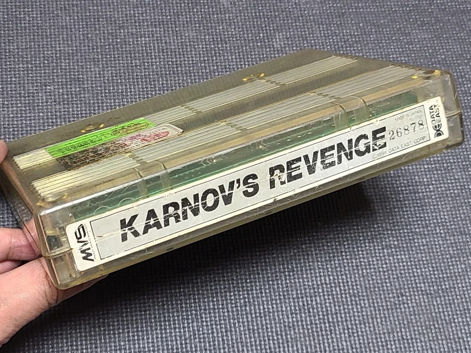 NEOGEO SNK MVS Karnov's Revenge Fighter's History Dynamite Game Korea Import Ver - Image 1 of 4