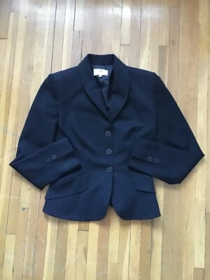 Abrigo deportivo Luxe Vertigo para mujer talla pequeña negro liso 3 Btn, Francia, mezcla de poliéster Foto 1 de 4