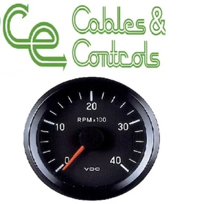VDO Cockpit Vision Tachometer 52mm 0-4000rpm 12V tacho 333015037 - Picture 1 of 1