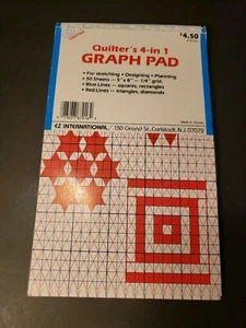 Quilter's 4-in 1 GRAPH PAD EZ Quilting International 5x8 - Picture 1 of 6