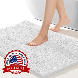 Alfombras De Baño Bano Felpa Esponjosas Alfombrillas Baño Bano Antideslizante US - Picture 1 of 8