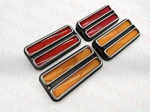 SIDE MARKER LIGHTS CHEVROLET TRUCK C10 1968 1969 1970 1971 1972 4 PC SET NEW GMC - Picture 1 of 7