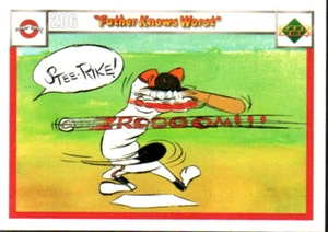 1990 Upper Deck Comic Ball Looney Tunes #206/208 Father Knows Worst - Imagen 1 de 2