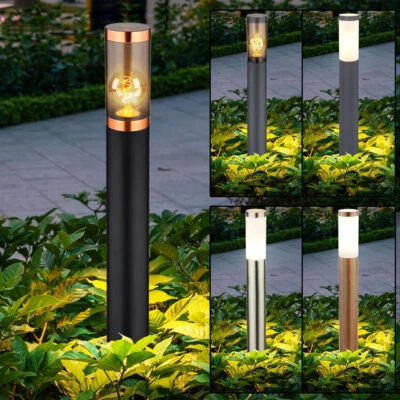 Außenleuchte Stehlampe Gartenleuchte Edelstahl IP44 wetterfest E27 LED H 110 cm - Bild 1 von 2