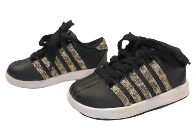 Zapatos K Swiss Clásicos Negros con Brillo Leopardo Talla 5 Infantil Niña 24643-018-M Foto 1 de 4