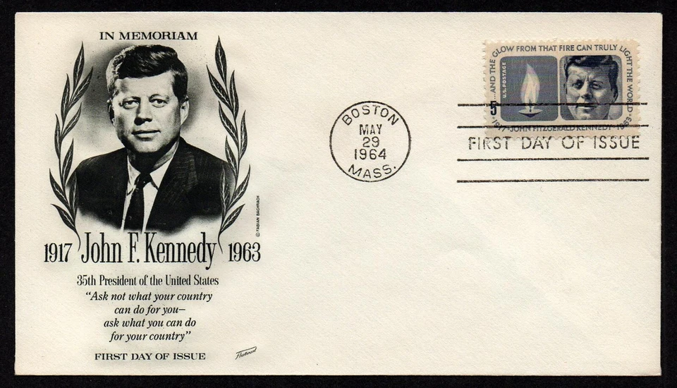 USA, SCOTT # 1246, FLEETWOOD FDC COVER OF PRESIDENT JOHN F. KENNEDY, YEAR 1964 - Image 1 of 1