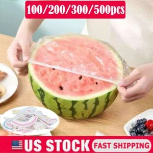 100-500pc Food Protective Covers Plastic Fruit Bowl Cover Disposable Fresh Food - Picture 1 of 13