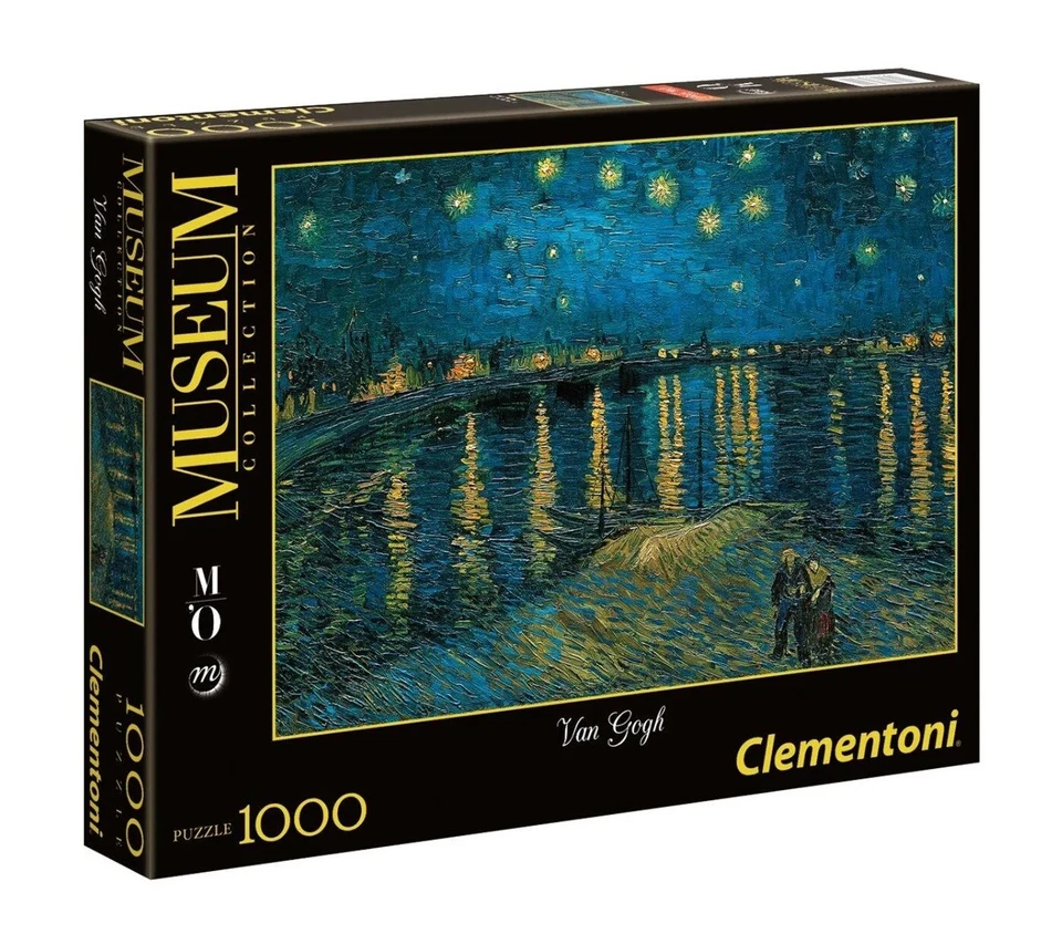 Puzzle Clementoni 1000 pezzi Van Gogh Notte stellata Rodano Orsa Carro maggiore - Immagine 1 di 1