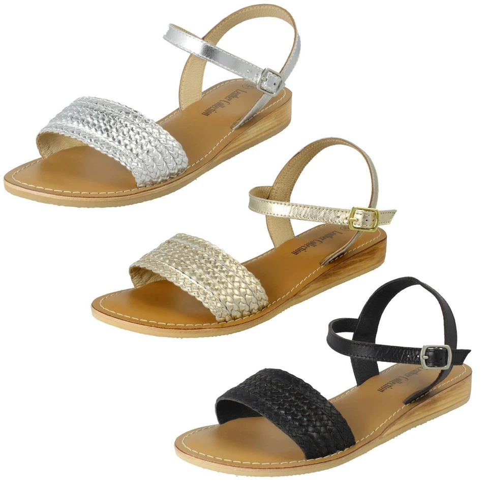 Ladies Leather Collection Summer Weather Sandals 'F0R0453' - Image 1 of 1