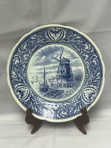 Delft Blue Plate 10” D Made for Royal Sphinx by Boch Belgium Vintage - Picture 1 of 3