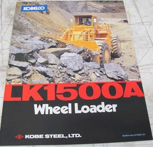 Kobelco LK1500A Wheel Loader LK1500A-101 Sales Brochure 84102500 F - Picture 1 of 8