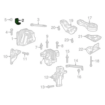 For Dodge Journey 2011-2020 Dodge 68084049AA Engine Mount Bracket Foto 1 de 4