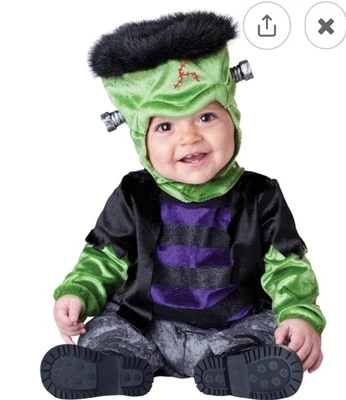 18-24 Mo Frankenstein Disfraz de Halloween Peluche 2 Piezas Adorable Monstruo de Terciopelo Foto 1 de 4