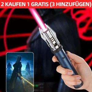 Lichtschwerter-Feuerzeug windgeschützter Butan-Nachfüllbares Metall-Gas blau  DE - Bild 1 von 8