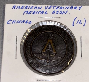 Chicago, Illinois IL American Veterinary Medical Assn. Schlüsselanhänger Medaillon - Bild 1 von 2