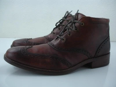Cole Haan Liam Chukka II Wingtip Leather Ankle Boots Brown Brogue C11053 Mens 8 - Image 1 of 4