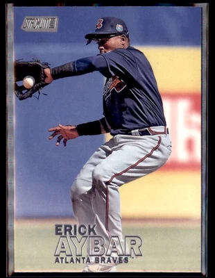 2016 Topps Stadium Club Erick Aybar Braves 89 - Image 1 of 2
