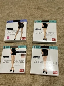 Mixed Lot No Nonsense Great Shapes Beige Midnight Black Size E & D 2 Ea SheerToe - Picture 1 of 7