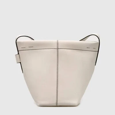 Bolso cubo carretilla etiqueta blanca Proenza Schouler - blanco roto Foto 1 de 4