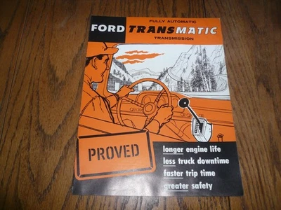 1959 Ford Truck TRANSMATIC Money Saver Sales Brochure - Vintage - Vol.59 T-4 L6 - Image 1 of 4