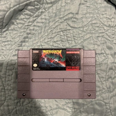 Super Nintendo Drakkhen SNES Cartridge Authentic Tested Video Game - Image 1 of 4