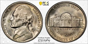 1939-D Jefferson Nickel PCGS MS66 Reverse of 1938 - Picture 1 of 4